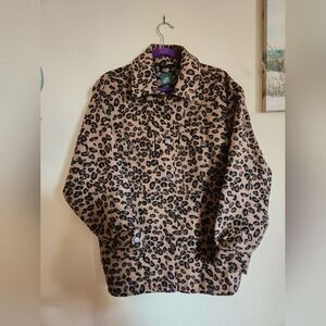 Wild Fable animal print shacket medium